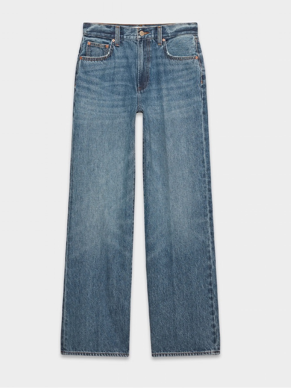 Denim Forum The Farrah Hi-Rise Wide Jean